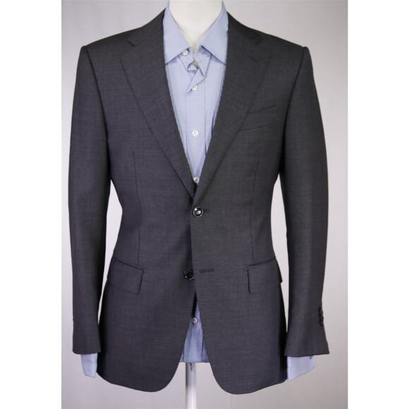 Suitsupply Napoli Solid Gray 2-Btn Super 110's Wool Blazer Jacket 36R - Picture 2 of 11